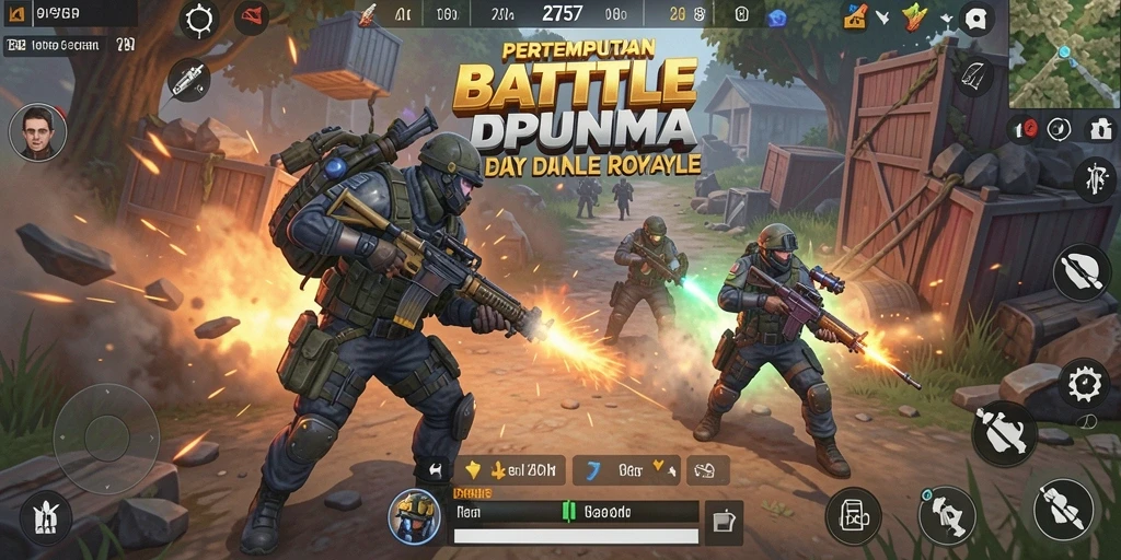 Tampilan gameplay seru dan momen bertarung di 2757.