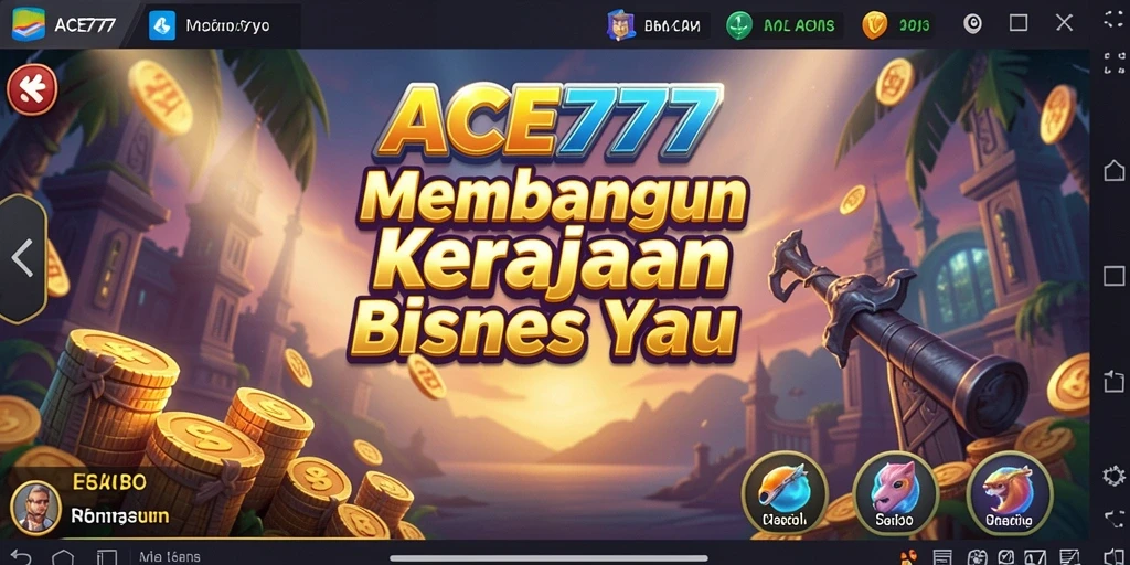 Tangkapan layar gameplay ACE777 menampilkan aksi membangun bisnis Tycoon.