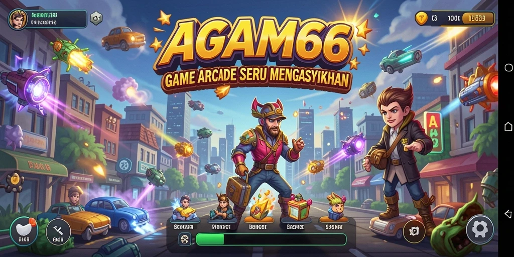 Tampilan gameplay seru dari AGAM66 yang penuh warna dan tantangan.