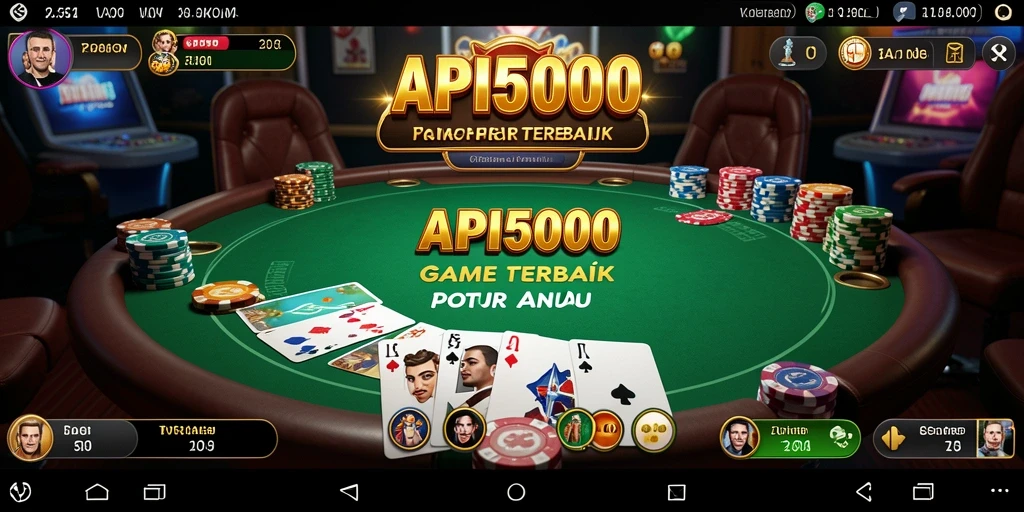 Gameplay Poker yang seru dan interaktif di API5000.