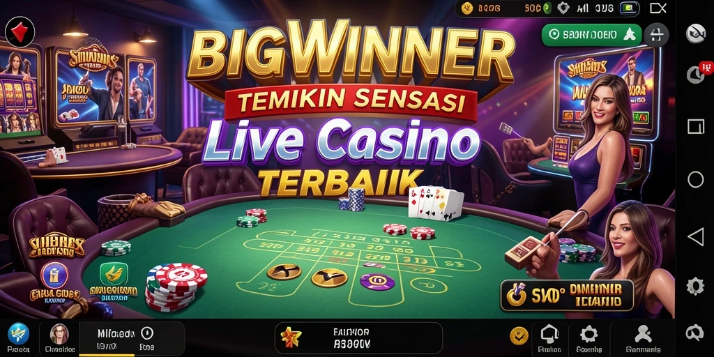 Tangkapan layar gameplay Live Casino yang mendebarkan di BIGWINNER.