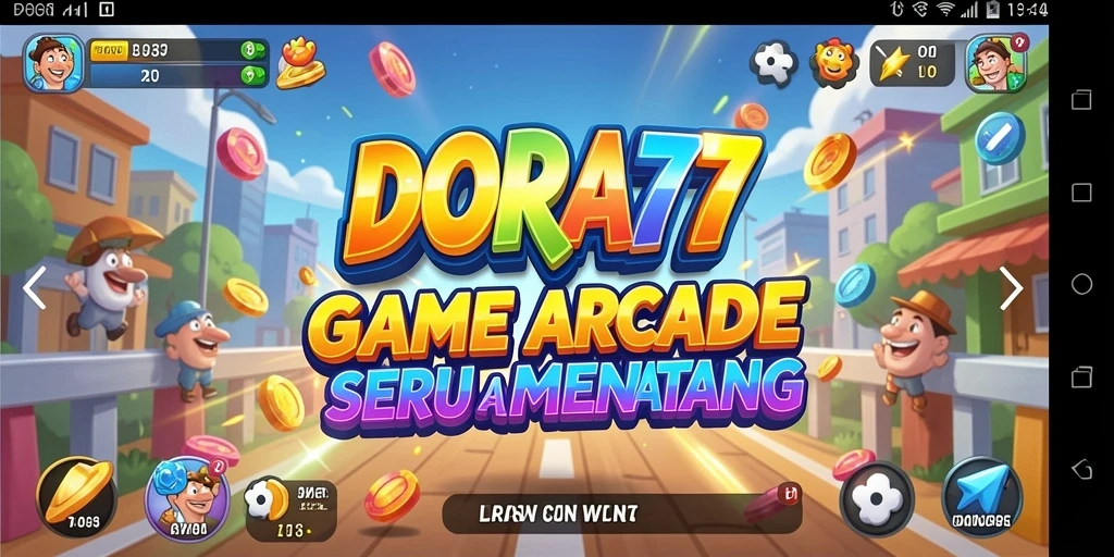 Screenshot gameplay DORA77 menampilkan aksi seru dalam permainan Arcade.