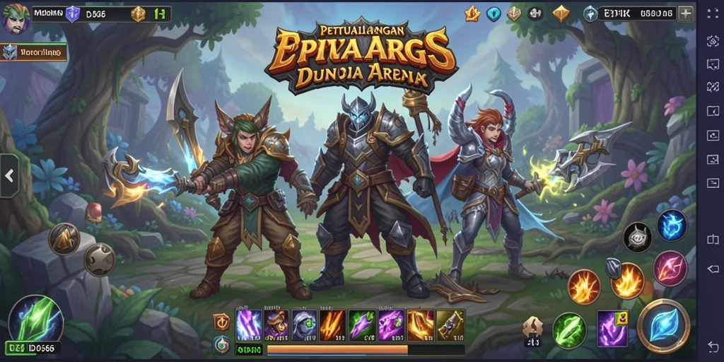 Tampilan gameplay menakjubkan di dunia ARPG ID66.