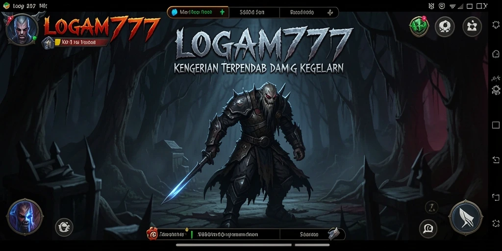 Tampilkan gameplay menegangkan LOGAM777 dengan elemen horor yang mendalam.