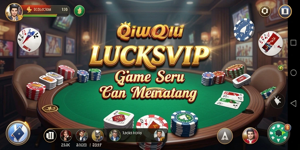 Screenshot gameplay LUCKSVIP yang menampilkan aksi QiuQiu.