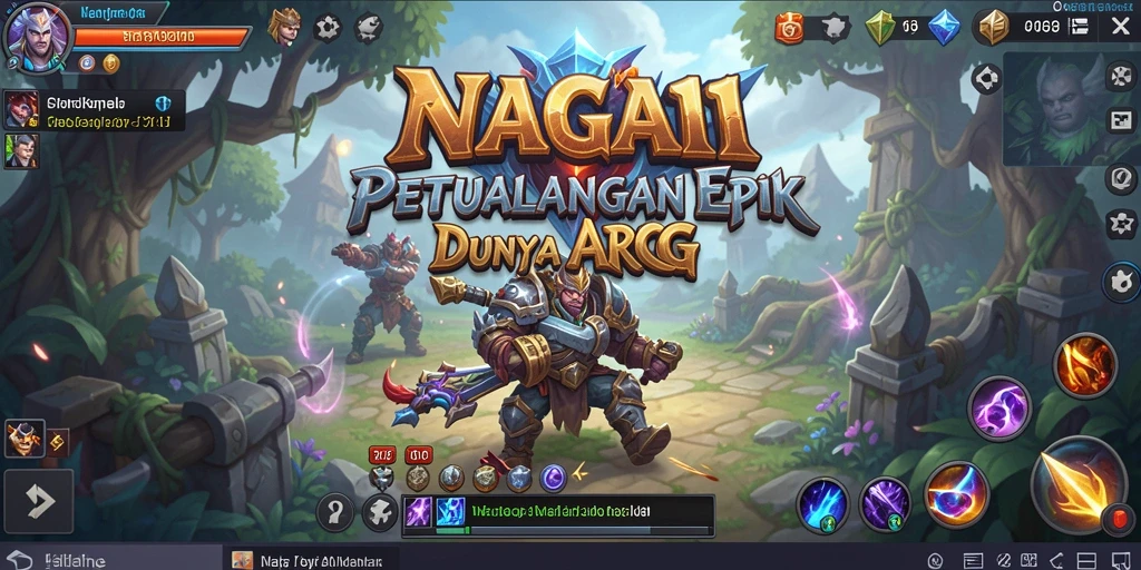 Screenshot gameplay NAGA11 yang menampilkan pertarungan seru dalam dunia ARPG.
