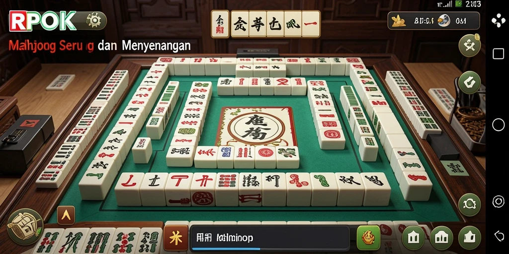 Gameplay menarik RPOK dengan elemen Mahjong yang menantang.