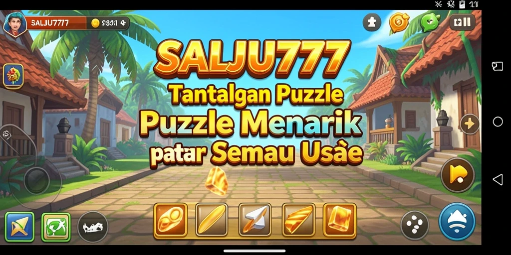 Tampilan game SALJU777 yang menarik dengan berbagai level Puzzle.