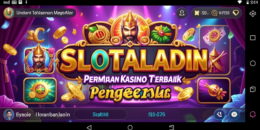 Tampilan menarik dari gameplay SLOTALADIN yang penuh warna.