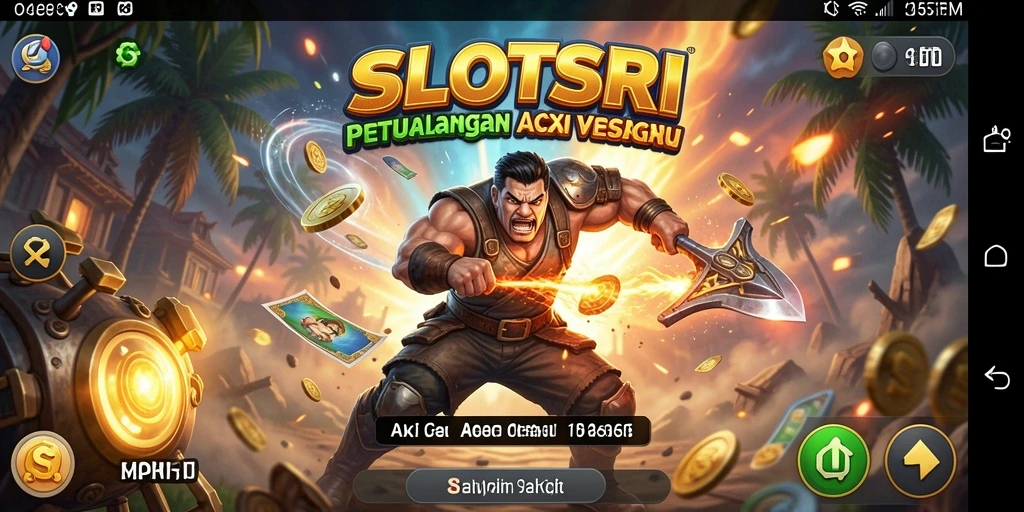 Tampilan seru gameplay SLOTSRI dengan aksi mendebarkan.