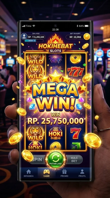 Tampilan utama aplikasi hokihebat dengan berbagai kategori aplikasi.